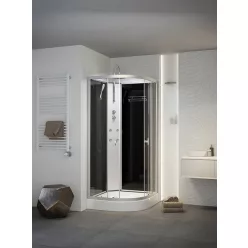   Hidromasszázs zuhanykabin, Sanimix 22.181 Black hidromasszázs zuhanykabin 90x90