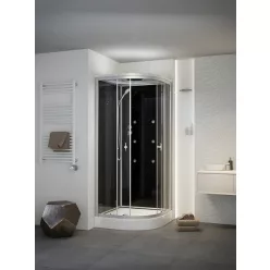   Hidromasszázs zuhanykabin, Sanimix 22.1058 Black hidromasszázs zuhanykabin 90x90