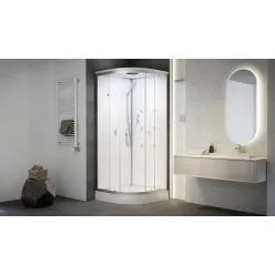   Hidromasszázs zuhanykabin, Sanimix 22.1058 White hidromasszázs zuhanykabin 90x90