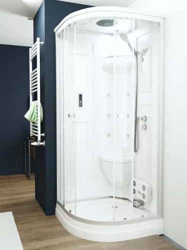 Hidromasszázs zuhanykabin, Sanimix 22.8023 hidromasszázs zuhanykabin elektronikával 90x90