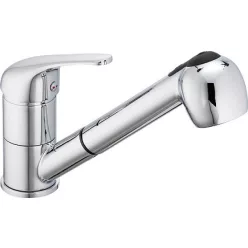   Mosogató csaptelep, Sanimix Pop mosogató csaptelep kihúzható fejjel, króm 032.8.1
