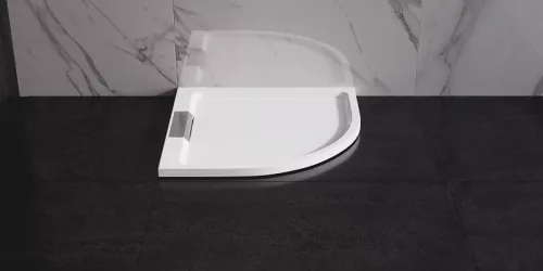 Zuhanytálca, Wasserburg Petra 80x80 cm íves zuhanytálca, fehér 21.2503-80