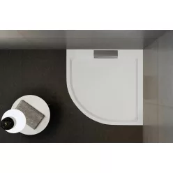   Zuhanytálca, Wasserburg Petra 90x90 cm íves zuhanytálca, fehér 21.2503-90