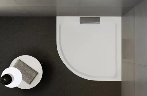 Zuhanytálca, Wasserburg Petra 90x90 cm íves zuhanytálca, fehér 21.2503-90