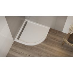   Zuhanytálca, Wasserburg Petra 90x90 cm íves zuhanytálca, fehér 2503R-90