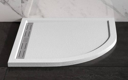 Zuhanytálca, Wasserburg Petra 90x90 cm íves zuhanytálca, fehér 2503R-90