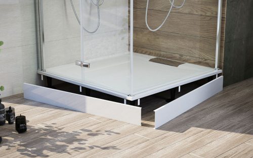 Zuhanytálca előlap, Wasserburg előlap 80x100-as, szögletes Petra zuhanytálcához 21.2508-E80