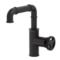   Mosdó csaptelep, Wasserburg Industry egykaros mosdó csaptelep, fekete 25.050.1B