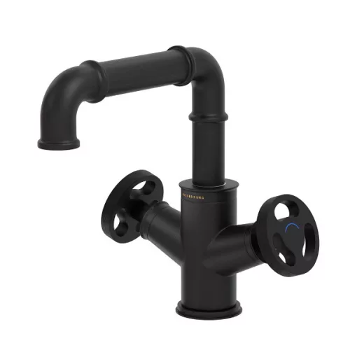 Mosdó csaptelep, Wasserburg Industry kétkaros mosdó csaptelep, fekete 25.051.1B