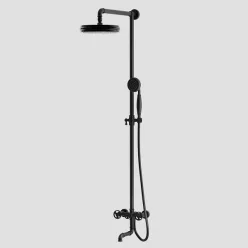   Zuhanyszett, Wasserburg Industry zuhanyszett kádtöltővel, zuhanyszettel, fekete 25.051.506B