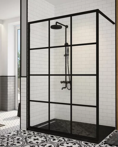 Zuhanyszett, Wasserburg Industry zuhanyszett kádtöltővel, zuhanyszettel, fekete 25.051.506B