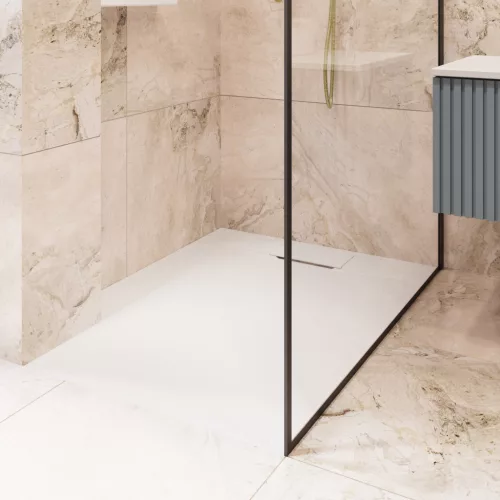 Zuhanytálca, Invena Alvero zuhanytálca, fehér 90x90 AK-7B-909-H