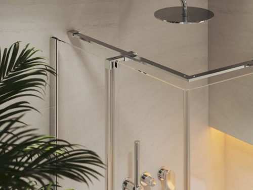 Zuhanykabin, Ravak Roll RORV2 zuhanykabin 90x90 cm, króm X14V70C00Z1