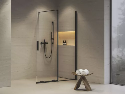 Walk-in, Ravak Roll ROWI zuhanyfal 100 cm, fekete X9WVA0300Z1