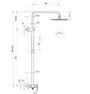 Zuhanyszett, Ravak Spring állítható zuhanyoszlop szettel, SG 098.00CR, króm X070540