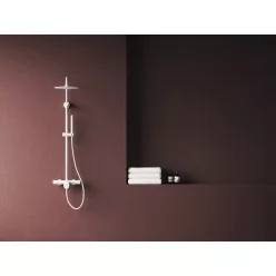   Zuhanyszett, Ravak Spring állítható zuhanyoszlop szettel, SG 098.10WHM, matt fehér X070581