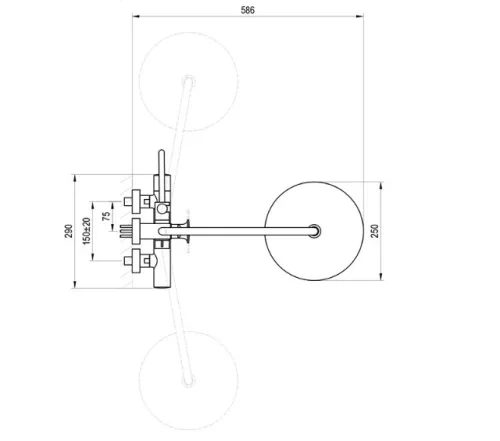 Zuhanyszett, Ravak Spring állítható zuhanyoszlop szettel, SG 098.10WHM, matt fehér X070581