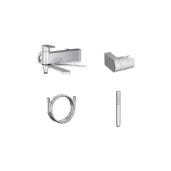   Kádtöltő csaptelep, Ravak Chrome II kádcsaptelep szettel, CR II 022.00CR CRS+S, króm X07S119