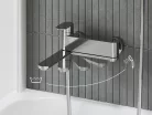 Kádtöltő csaptelep, Ravak Chrome II kádcsaptelep szettel, CR II 022.00CR CRS+S, króm X07S119