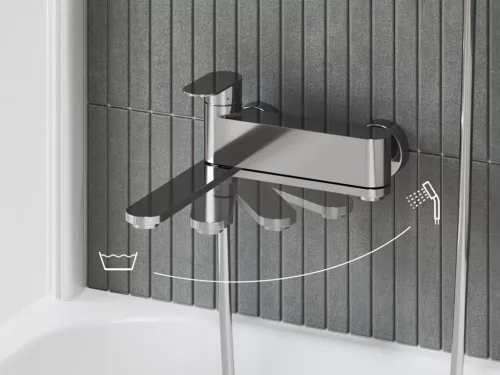 Kádtöltő csaptelep, Ravak Chrome II kádcsaptelep szettel, CR II 022.00CR CRS+S, króm X07S119