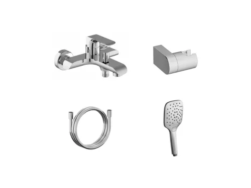 Kádtöltő csaptelep, Ravak Flat  kádcsaptelep, FL 022.00CR+S, króm X07S113