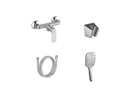 Zuhany csaptelep, Ravak Classic zuhany csaptelep szettel, CL 032.00CR+S, króm X07S118