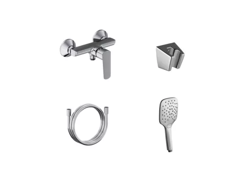 Zuhany csaptelep, Ravak Life zuhany csaptelep szettel, LF 032.00CR+S, króm X07S111