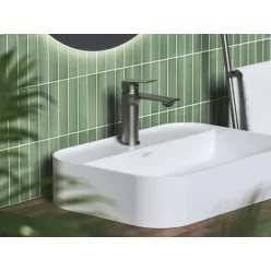   Mosdó csaptelep, Ravak Plan mosdó csaptelep 165 mm, lefolyó nélkül PN 014.20GB, grafit X070652