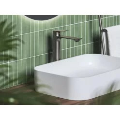   Mosdó csaptelep, Ravak Plan mosdó csaptelep 300 mm, lefolyó nélkül PN 015.20GB, grafit X070653