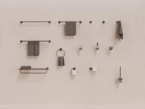 Törölközőtartó, Ravak Kona törölközőtartó KN 300.20GB szálcsiszolt grafit X07P1327