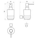 Szappanadagoló, Ravak Fold szappanadagoló FD 231.30SSB szálcsiszolt rozsdamentes acél X07P1345