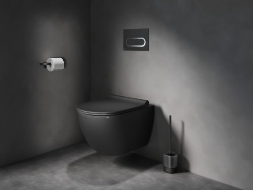 WC papír tartó,Ravak Chrome II wc papír tartó CR II 400.20BLM wc papír tartó matt fekete X07P1383