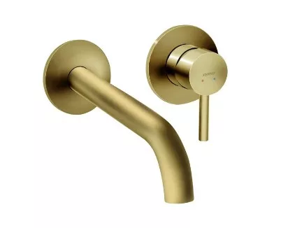 Falba süllyesztett csaptelep, Ferro Ciriculus mosdó csaptelep, szálcsiszolt arany BCK3PABG