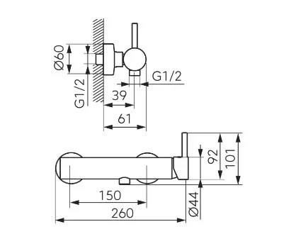 Zuhany csaptelep, Ferro Ciriculus zuhany csaptelep zuhanyszettel, gun metal BCK77GM