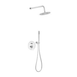   Falba süllyesztett csaptelep, Ferro Ciriculus zuhanyszett, króm BCK7P-SET1-S