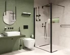 WC kefe tartó, Deante Silia fali wc kefe tartó, fekete ADI_N711