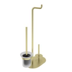   WC papír tartó, Deante Silia WC papír tartó állvány, 3 funkciós, szálcsiszolt arany ADI_R732