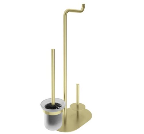 WC papír tartó, Deante Silia WC papír tartó állvány, 3 funkciós, szálcsiszolt arany ADI_R732