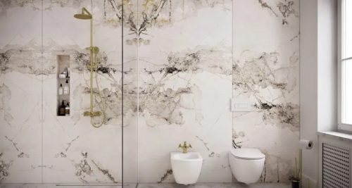 WC papír tartó, Deante Silia WC papír tartó állvány, 3 funkciós, szálcsiszolt arany ADI_R732