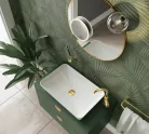 Törölközőtartó, Deante Silia törölközőtartó, dupla, fali, arany ADI_Z631