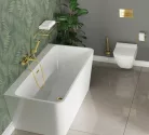WC kefe tartó, Deante Silia fali wc kefe tartó, arany ADI_Z711