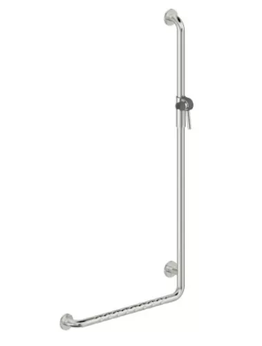 Kapaszkodó, Deante Lehnen szögletes fali kapaszkodó, jobbos, polírozott acél NIL_0P2D