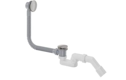 Le-és túlfolyó, Deante Prizma kádszifon click-clack, szálcsiszolt acél NHC_F57B