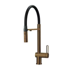   Mosogató csaptelep, Deante Magnetic vízszűrő csatlakozóval, szálcsiszolt bronz BRM_C75M