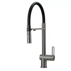   Mosogató csaptelep, Deante Magnetic vízszűrő csatlakozóval, titanium BRM_D75M