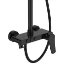 Zuhanyszett, Invena Alonia zuhanyszett, fényes fekete AU-70-D04-V