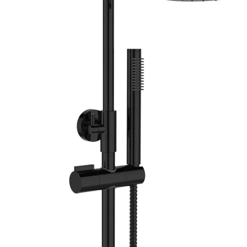 Zuhanyszett, Invena Alonia zuhanyszett, fényes fekete AU-70-D04-V