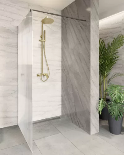 Zuhanyszett, Invena Alonia zuhanyszett, szálcsiszolt arany AU-70-D09-V