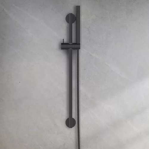 Zuhanyszett, Invena Alonia 1 funkciós, csaptelep nélkül, fényes fekete AU-70-Z04-V