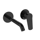 Falba süllyesztett csaptelep, Invena Alonia mosdó csaptelep, fényes fekete BP-70-U04-V